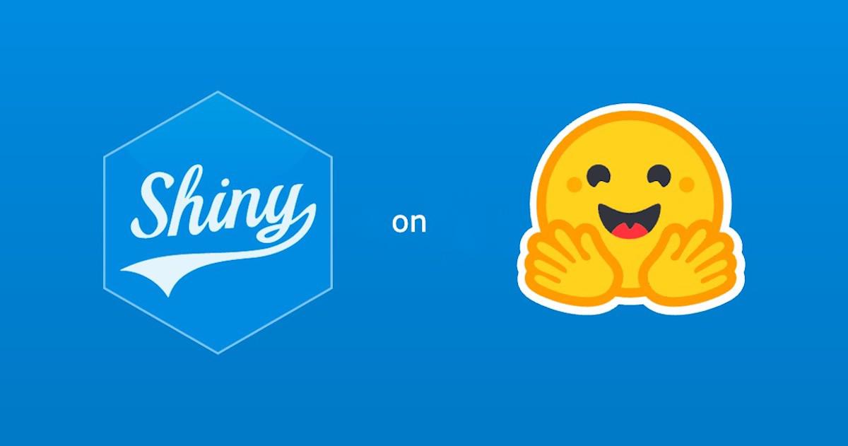 The Shiny hex next to the Hugging Face emoji logo