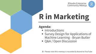 Bryan Butler | R in Marketing - Survey Design | RStudio