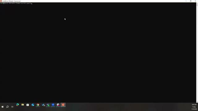 Testing Quarto outside of Connect