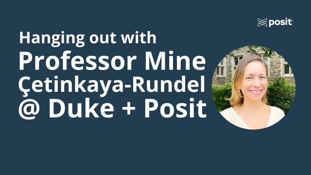 The dessert-first approach to teaching data science | Mine Cetinkaya-Rundel | Data Science Hangout